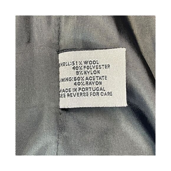 Le Collezioni Structure Blazer Jacket Men Large Black Wool Lined Single Breasted - Picture 5 of 11